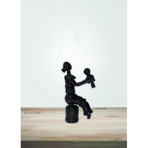 Traditional Handicraft Beautiful Mother Playing with Kid Design Kondapalli Bommallu Toy For Home Dec