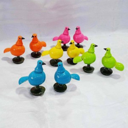 Kondapalli Toy Colorful Baby Birds Set Of 10