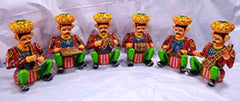 Kondapalli Toy Six Person Band Set Showpiece