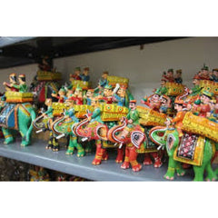 Kondapalli Bommalu Handcrafted Wooden Elephant Darbar Kondapalli Toy By Surya Prakash