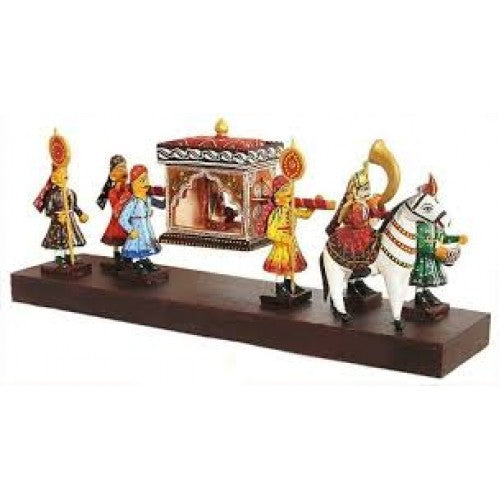 Kondapalli Bommalu Handcrafted Wooden Bridal Palaki Toys By Surya Prakash