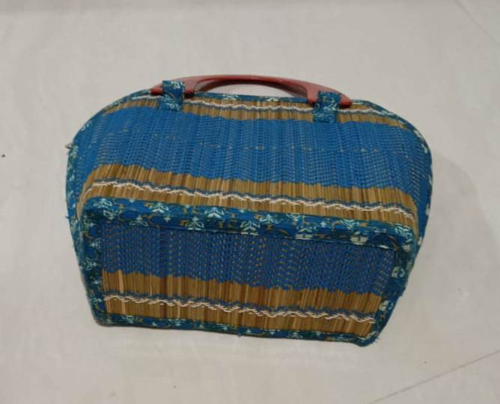 Ladies Hand Bag With Wooden Carrier-Style 9