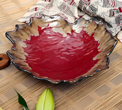 Large Leaf Serving Bowl