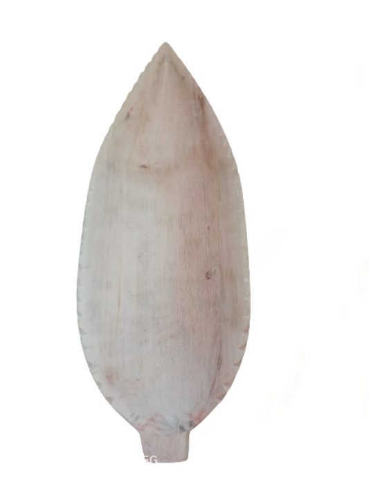 Leaf Shape Edges cut Serving Tray Large
