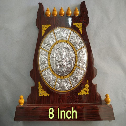 Lord Ganesha Tanjore Art Shield Hand Crafted Mementos - 8 Inches