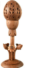 Lotus Stand Kashmir Walnut Wood Carving