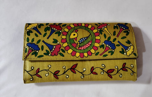 Madhubani painting clutch Multicolour Bag