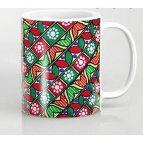 Traditional Handmade Delightful Coffee Mug Designed by Madhubani Painting