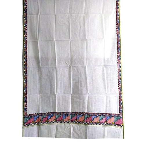 Men's Ethnic and Traditional Madhubani Hand Painted Cotton Gamcha