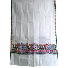 Men's Ethnic and Traditional Madhubani Hand Painted Cotton Gamcha