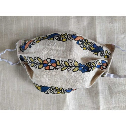 Anti Pollution Dust and Virus Protection Double Layer Reusable Cotton Half Face Ear Loop Mask with M