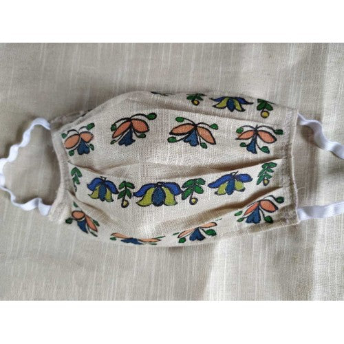 Anti Pollution Dust and Virus Protection Double Layer Reusable Cotton Half Face Ear Loop Mask with M