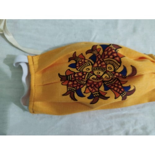 Anti Pollution Dust and Virus Protection Reusable Cotton Half Face Ear Loop Mask with Group of Fish