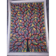 Traditional Handmade Beautiful Colourful Madhubani Painting For Decoration Purpose