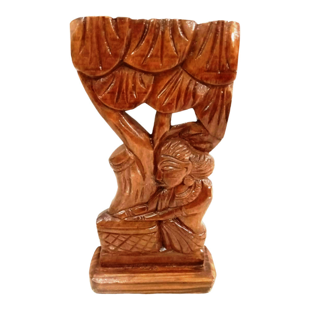 Madini Sitting under the tree Bastar Wooden Craft