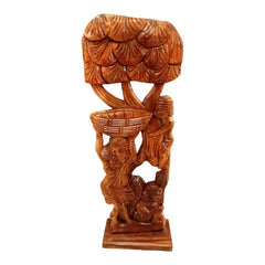 Madini Standing under the Tree shad along with the Kids Climbing the GTree Wooden Craft