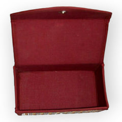 Madur Kathi Fase Mask Holder in Maroon Colour