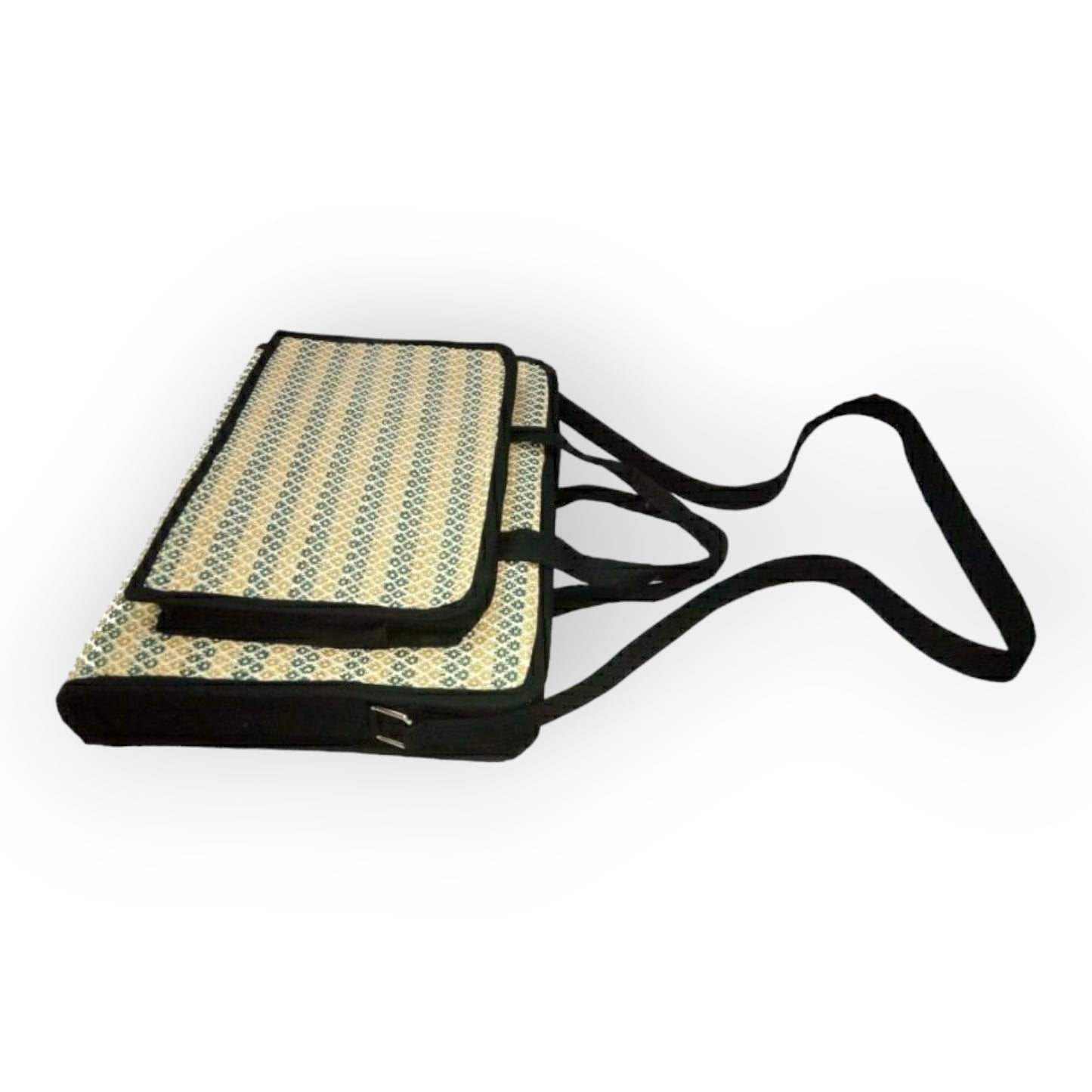 Madur Kathi Laptop Bag in Yellow & Black Colour