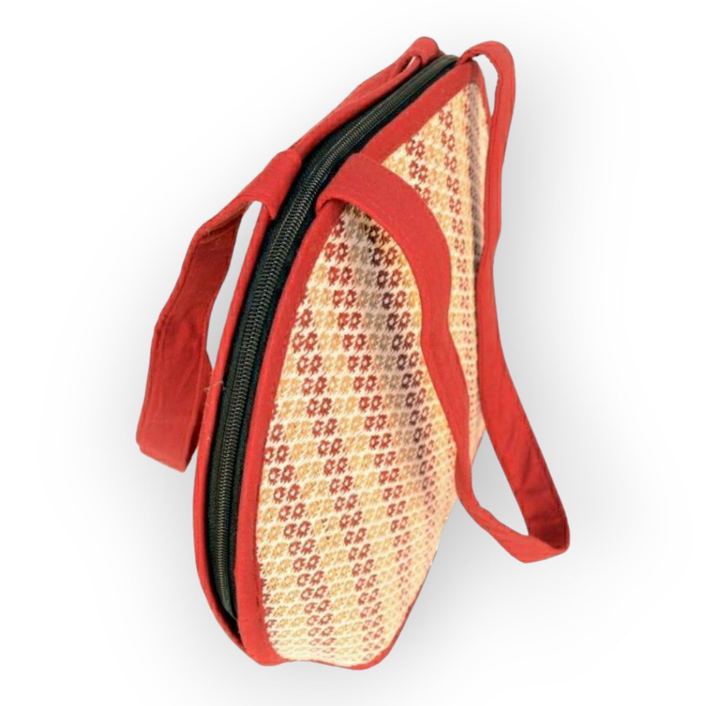 Madur Kathi Round Hand Bag in Red Colour