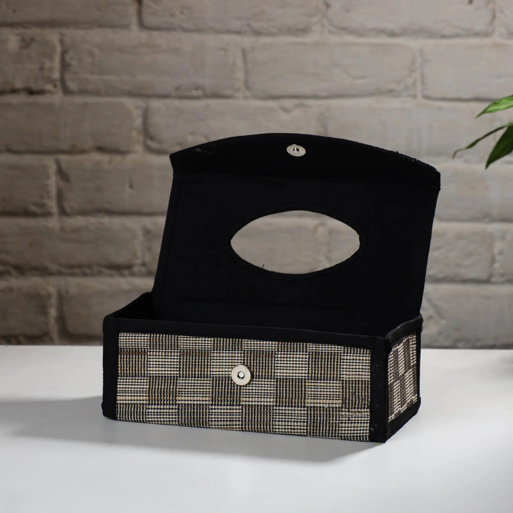 Madur Kathi Tissue Holder in Black Colour