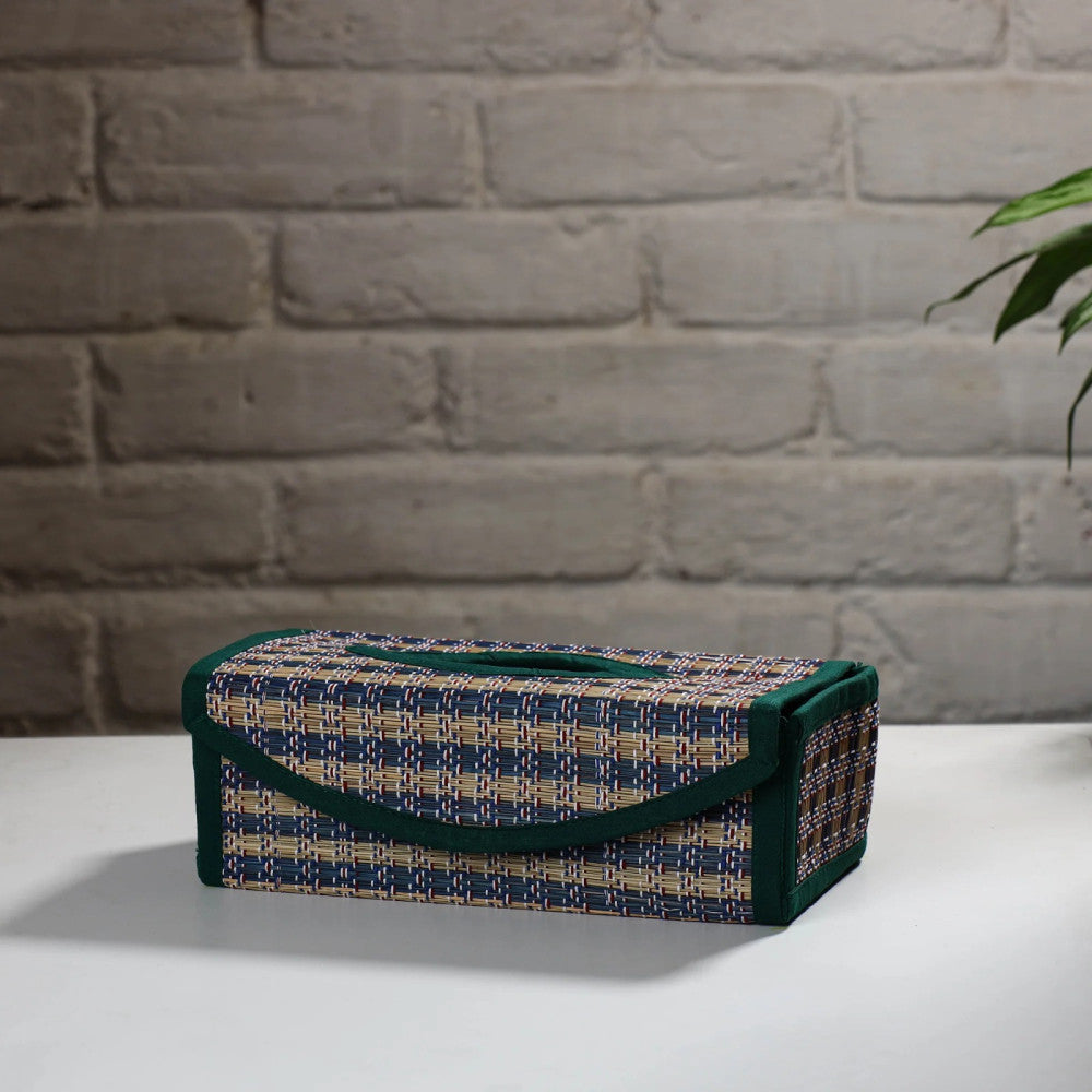 Madur Kathi Tissue Holder in Green Colour