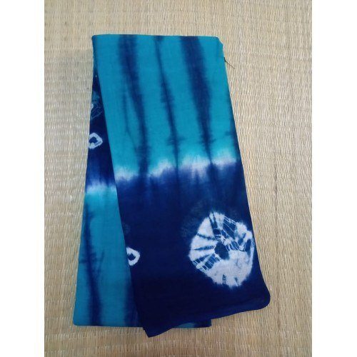 Authentic Handicraft Madurai Sungudi Tie Die Fabric Mix Blue Colour Saree
