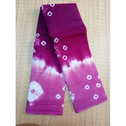 Authentic Handicraft Madurai Sungudi Tie Die Fabric Mix Pink Colour Saree
