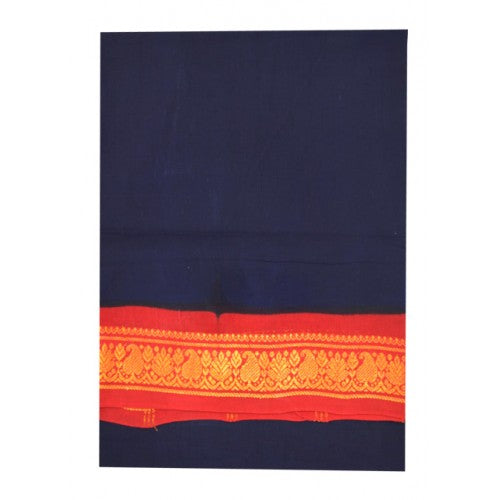 Traditional Madurai Sungudi Cotton Blue Saree for Women