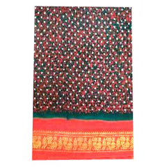 Traditional Madurai Sungudi Cotton Beautiful Multicolor Saree for Women