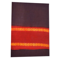 Traditional Madurai Sungudi Orange Cotton Saree for Women