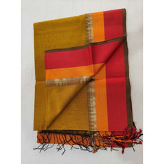 Multi-Color Maheshwari Silk And Cotton Saree