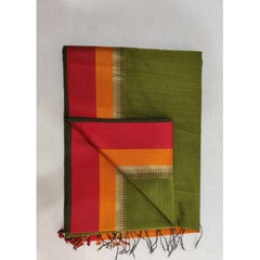 Multi-Color Maheshwari Silk And Cotton Saree