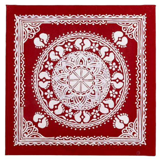 Mandalam wall Aipan Art Style 2