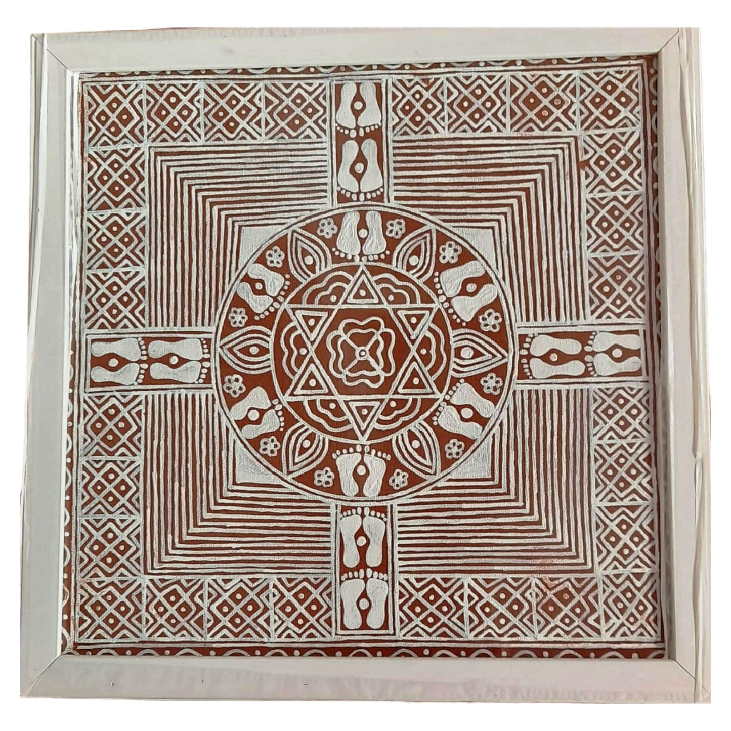 Mandalam wall Aipan Art Style 3