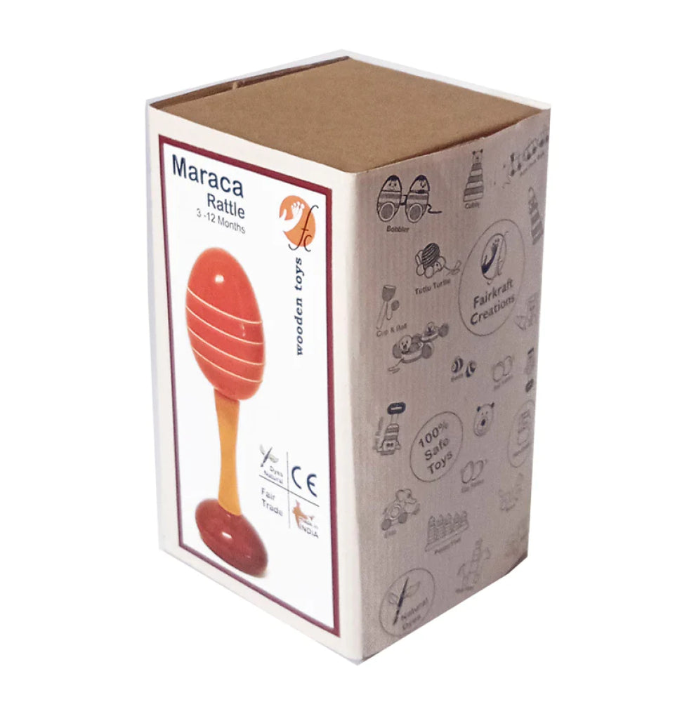 Maraca Rattle Red