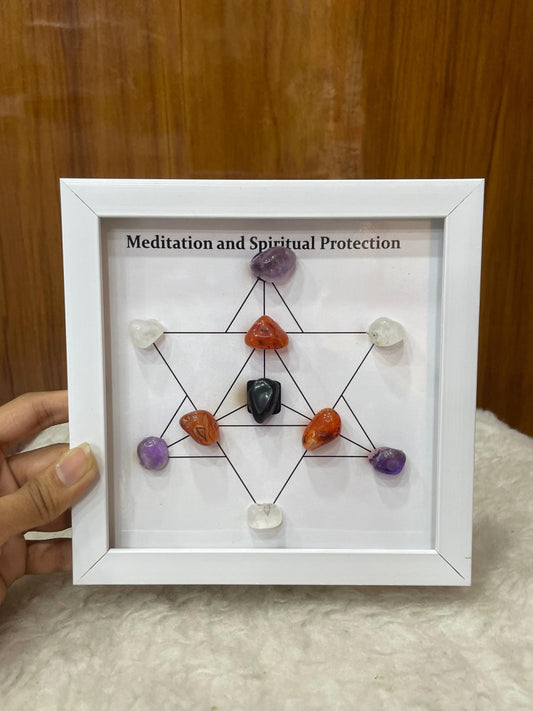 Meditation & Spiritual Protection Crystal Frame