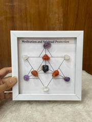 Meditation & Spiritual Protection Crystal Frame