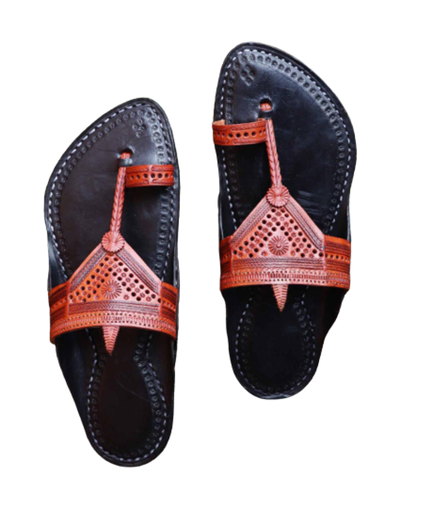 Men - Black & Brown Chappal (II)
