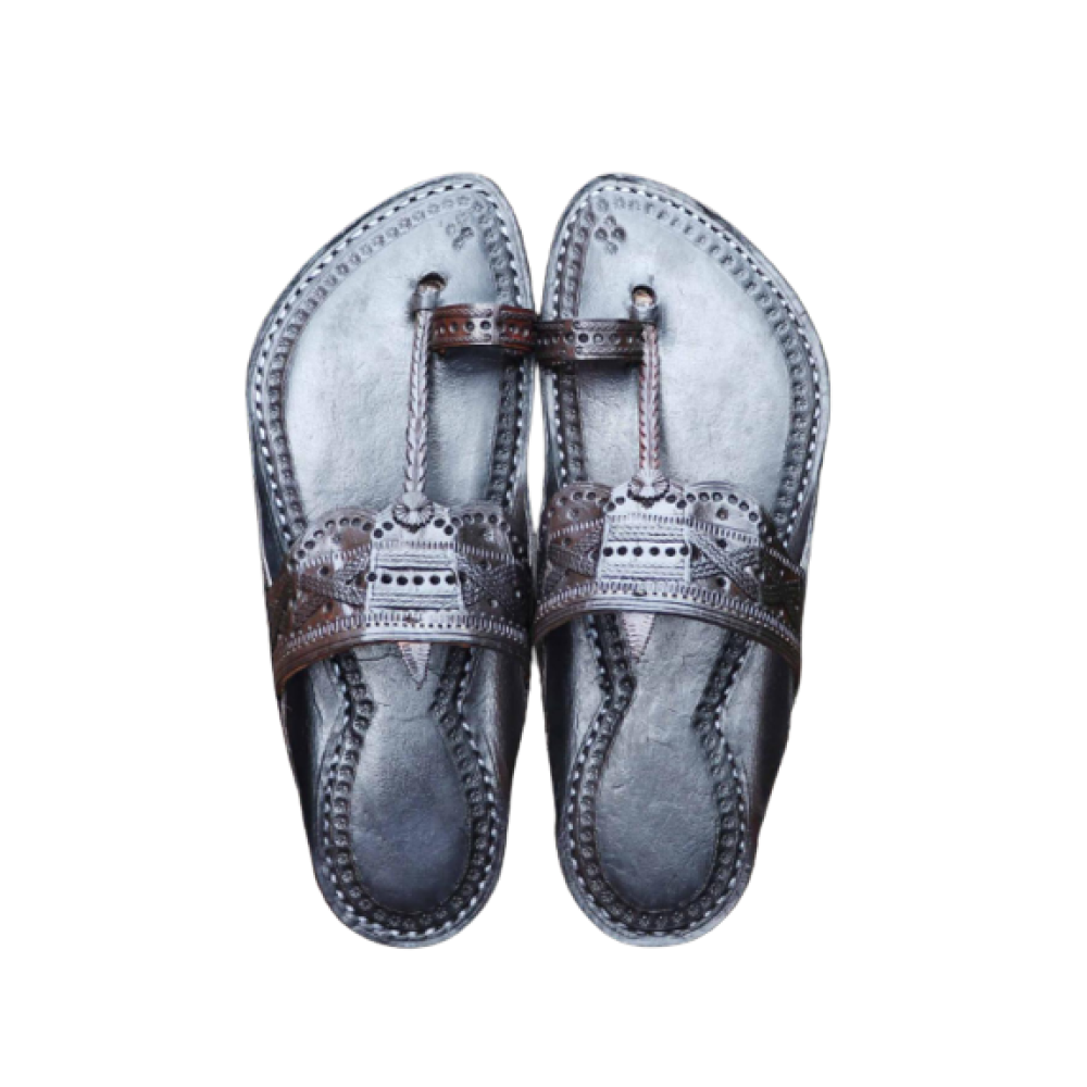 Men - Black Chappal (V)