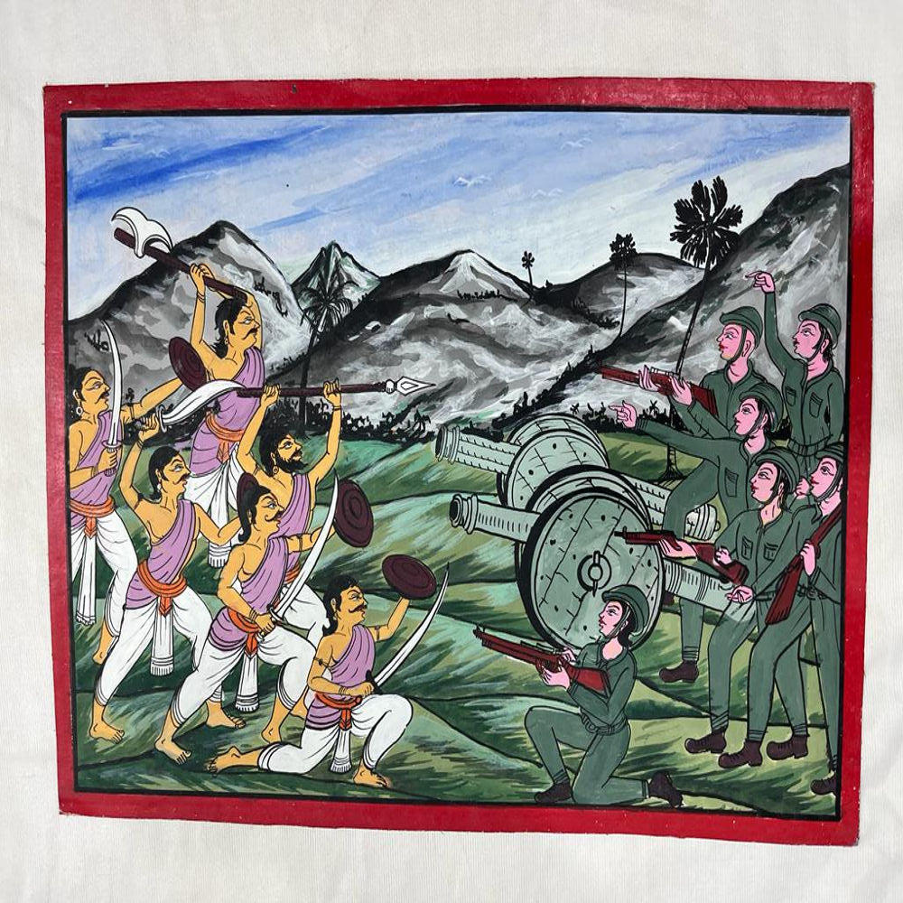 Men On Battle Field Patchithra (10x12inch)