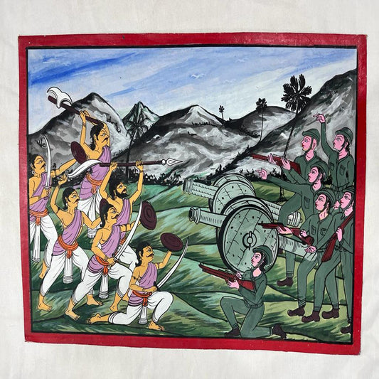 Men On Battle Field Patchithra (10x12inch)