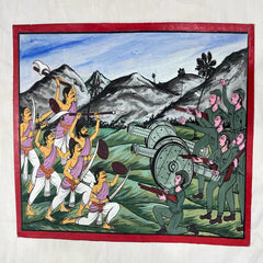 Men On Battle Field Patchithra (10x12inch)