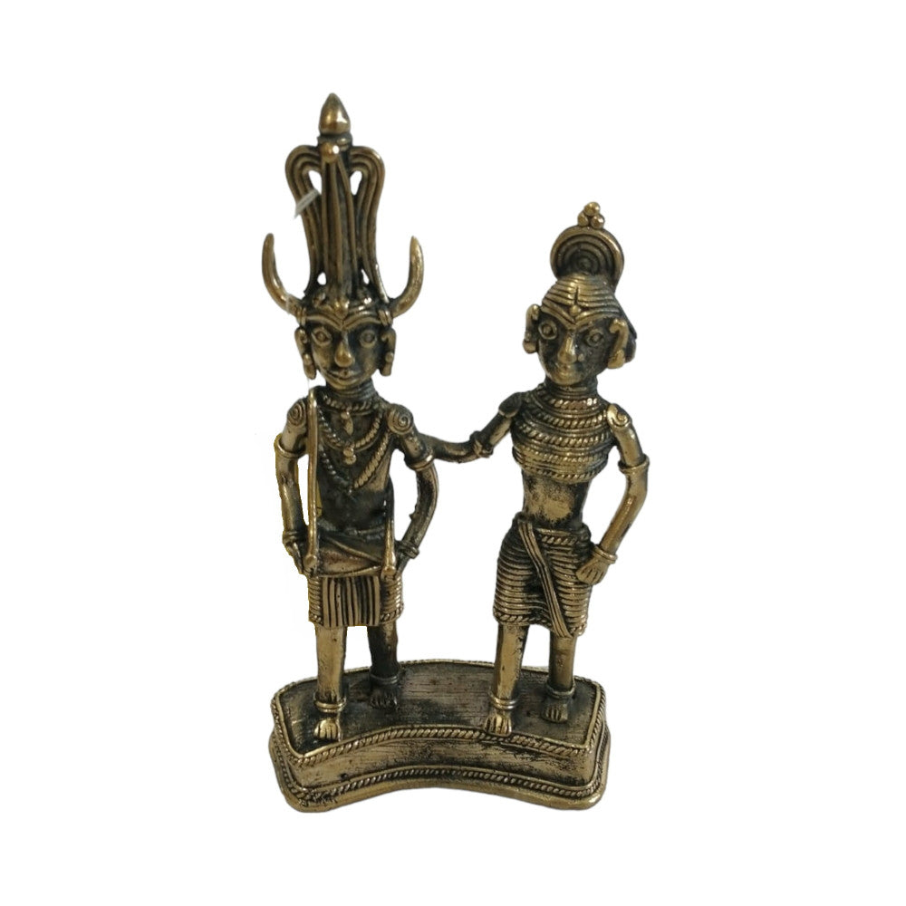 Men with a Musical Instrument and a women standing together