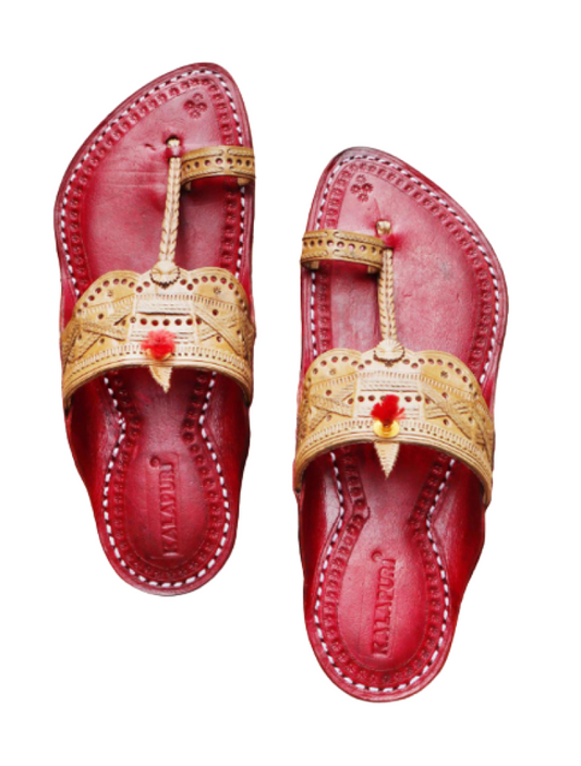 Men - Yellow & Brown Chappal (III)