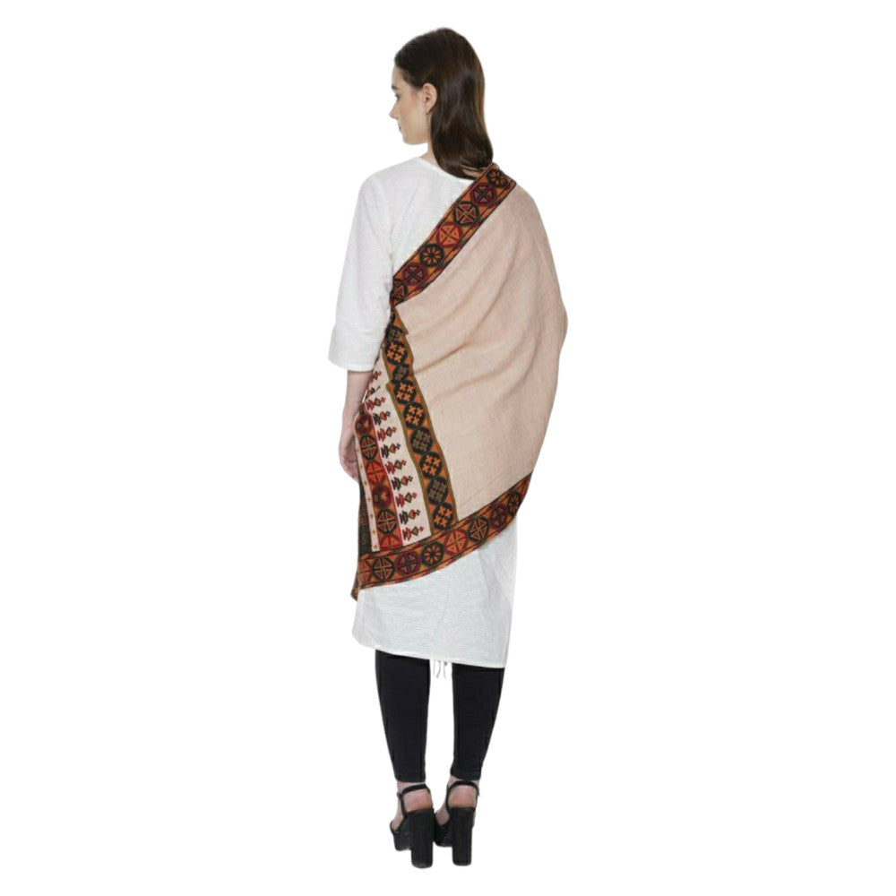 Merino wool shawl printed