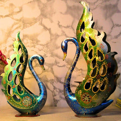 Metallic Iron Ducks Set Of 2