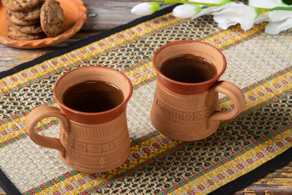 Microwave Safe Reusable Coffee Mug Set of 2 Piece Style 3