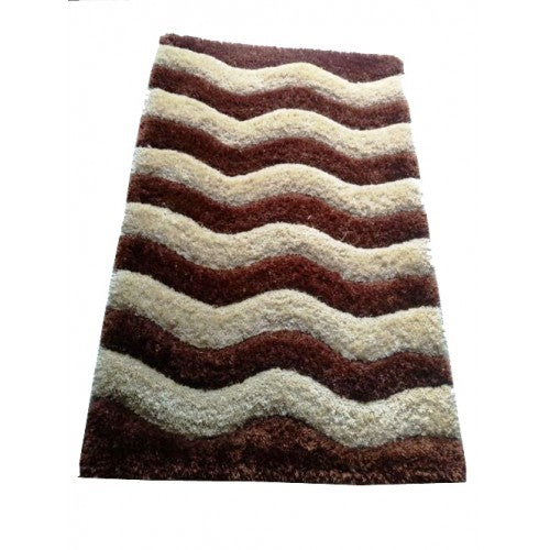 Mirzapur Handmade Dari Shaggy Woolen Carpet (4x6 Ft) By One Place Rugs Textiles