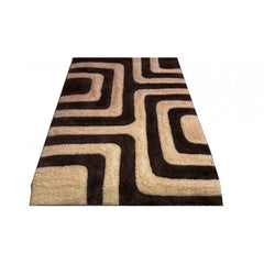Mirzapur Handmade Dari Shaggy Woolen Carpet (4x6 Ft) By One Place Rugs Textiles