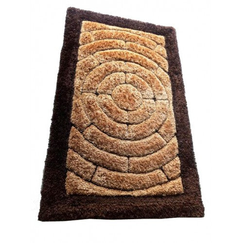 Mirzapur Handmade Dari Shaggy Woolen Carpet (4x6 Ft) By One Place Rugs Textiles